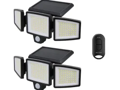 Auronic Solar buitenlamp met bewegingssensor - Set van 2