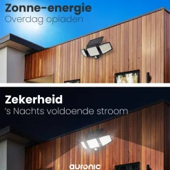 Auronic Solar buitenlamp met bewegingssensor - Set van 2