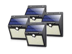 Auronic Solar wandlamp met bewegingssensor - Set van 4