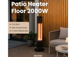 Auronic staande infrarood terrasverwarmer - 2000 watt