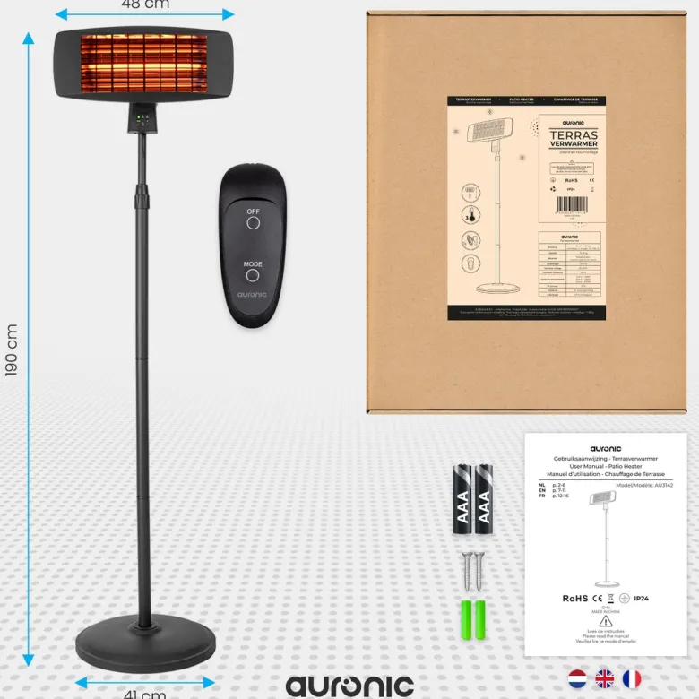 Auronic terrasverwarmer - 2000 watt