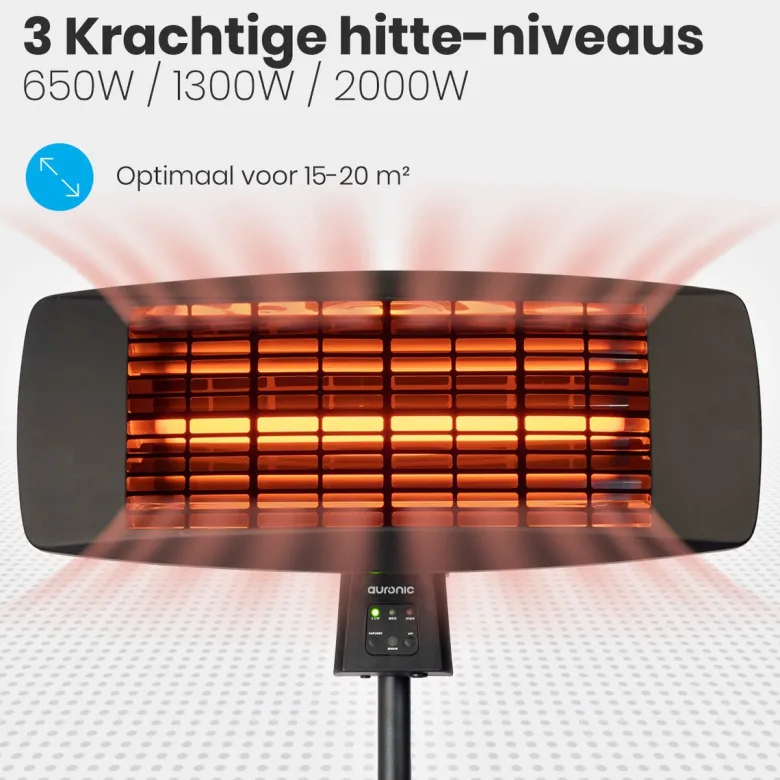 Auronic terrasverwarmer - 2000 watt