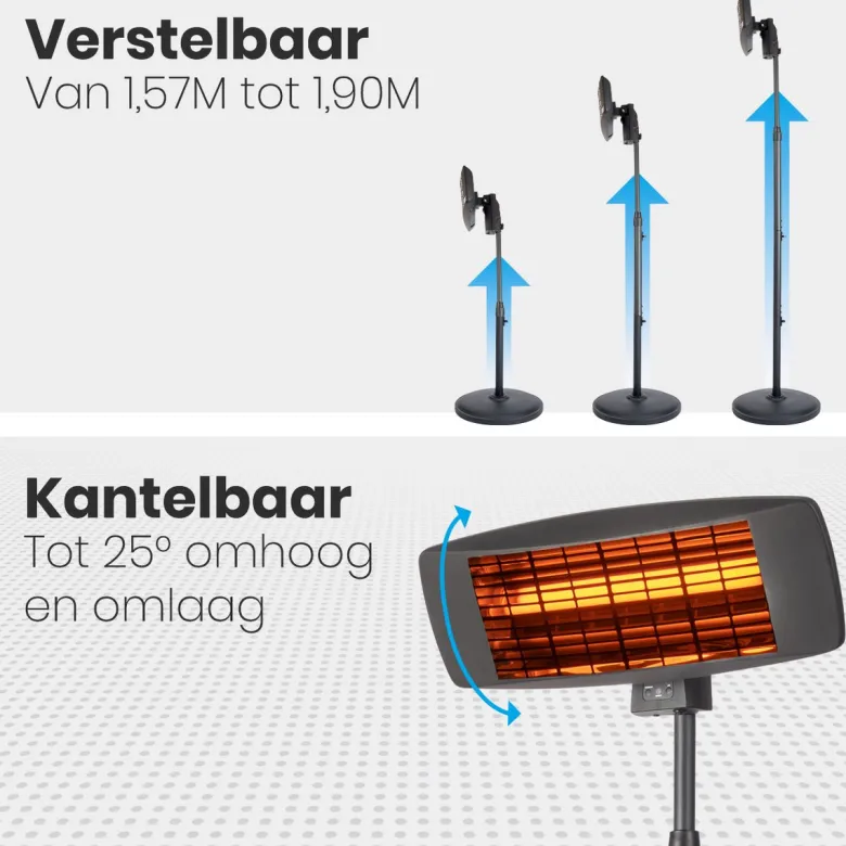 Auronic terrasverwarmer - 2000 watt