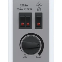 Auronic 2000 watt convectorkachel - White