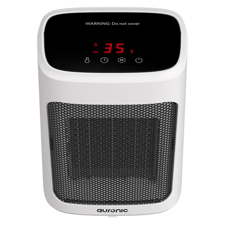 Auronic 2000 watt digitale ventilatorkachel - White