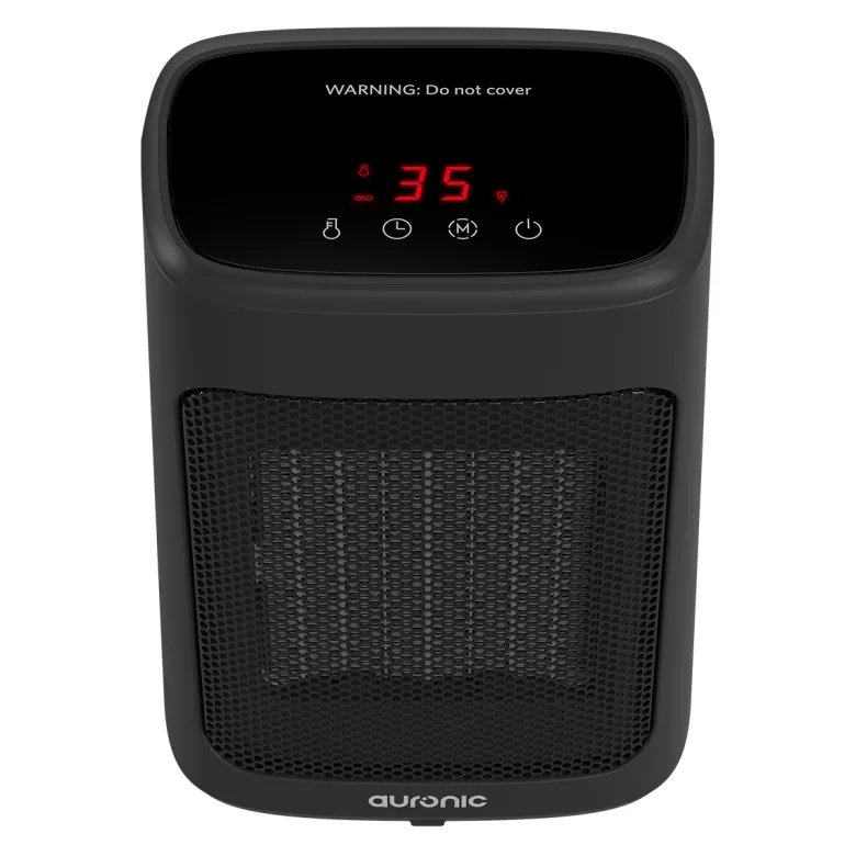 Auronic 2000 watt digitale ventilatorkachel - Black
