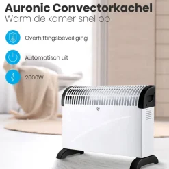 Auronic 2000 watt elektrische convectorkachel - White
