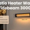 Auronic 3000 watt XL infrarood terrasverwarmer - Black