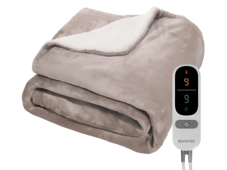 Auronic 180 x 130 cm elektrische deken - Taupe
