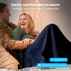 Auronic 200 x 180 cm elektrische deken - Blue