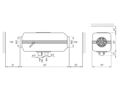 Autoterm dieselkachel - 2000 watt