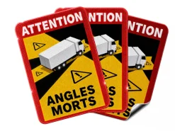 AutoXtreme Angles Morts Vrachtwagen magneetmarkering - Set van 3