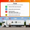 AutoXtreme Angles Morts vrachtwagen sticker
