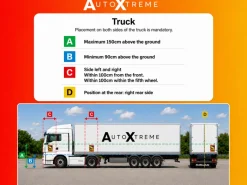 AutoXtreme Angles Morts vrachtwagen sticker