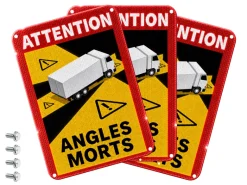 AutoXtreme Angles Morts vrachtwagen alu markering - set van 3