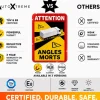 AutoXtreme Angles Morts Vrachtwagen magneetmarkering - Set van 5