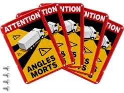 AutoXtreme Angles Morts vrachtwagen alu markering - Set van 5