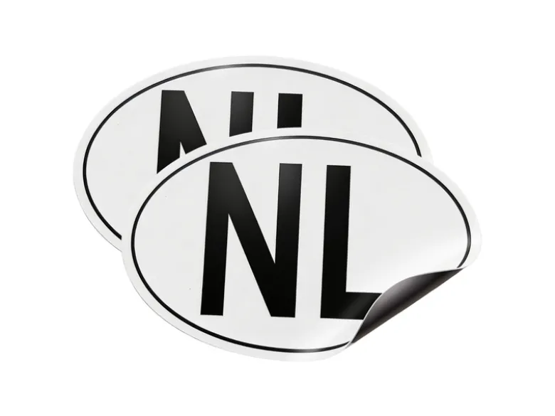 AutoXtreme Landcode NL mageneet sticker - Set van 2