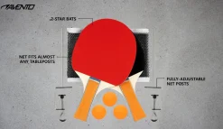 Avento 6-delige tafeltennisset
