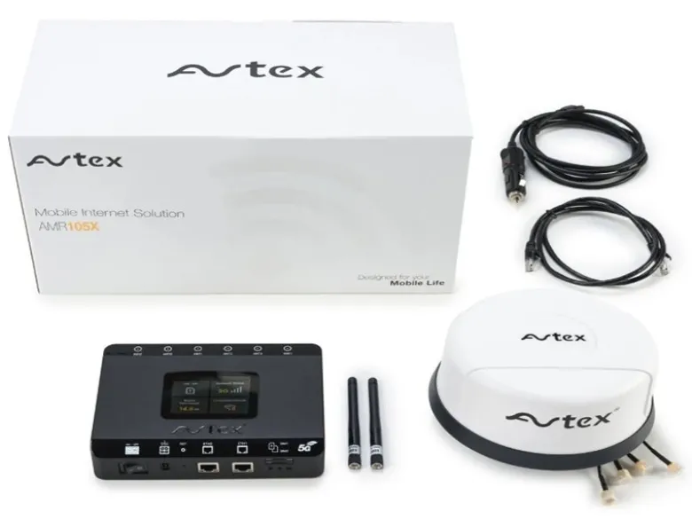 Avtex AMR-105X 5G dual sim router met 5G antenne - White