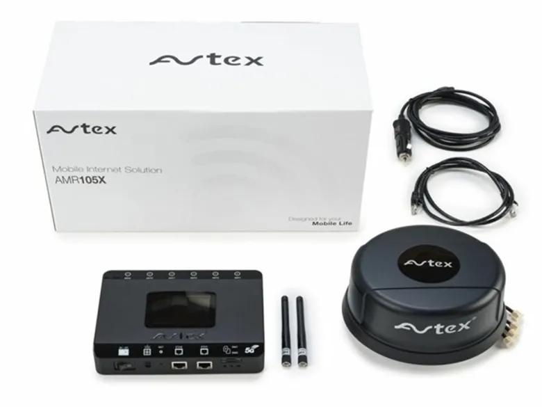 Avtex AMR-105X 5G dual sim router met 5G antenne - Grey