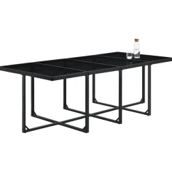 Baracoa XXL polyrotan zwarte diningset