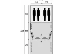 Bardani AirWave 300 Deluxe RSTC 4 opblaasbare tunneltent