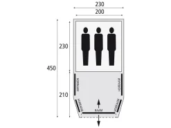 Bardani AirWave 230 TC 3 opblaasbare tunneltent