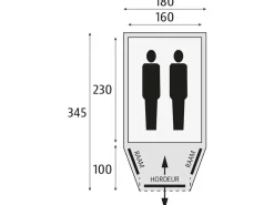Bardani AirWolf 180 RSTC 3 opblaasbare tunneltent