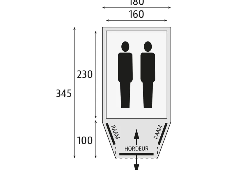 Bardani AirWolf 180 RSTC 3 opblaasbare tunneltent