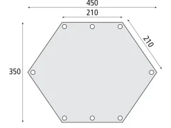 Bardani Spitfire Wing RSTC tarp - 450 x 350 cm