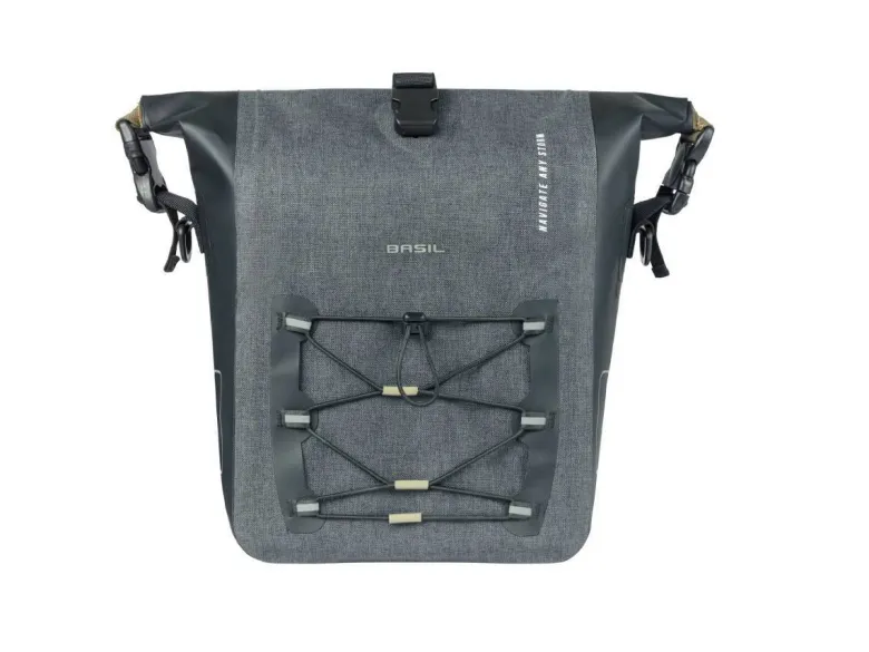 Basil Navigator Storm Single Pannier fietstas - Black
