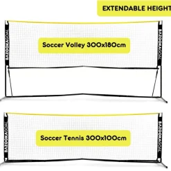 Bazooka verstelbaar voetbaltennisnet