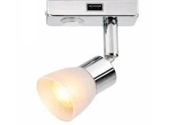 BBA Faretto met USB-A laadpoort opbouwspot - glans