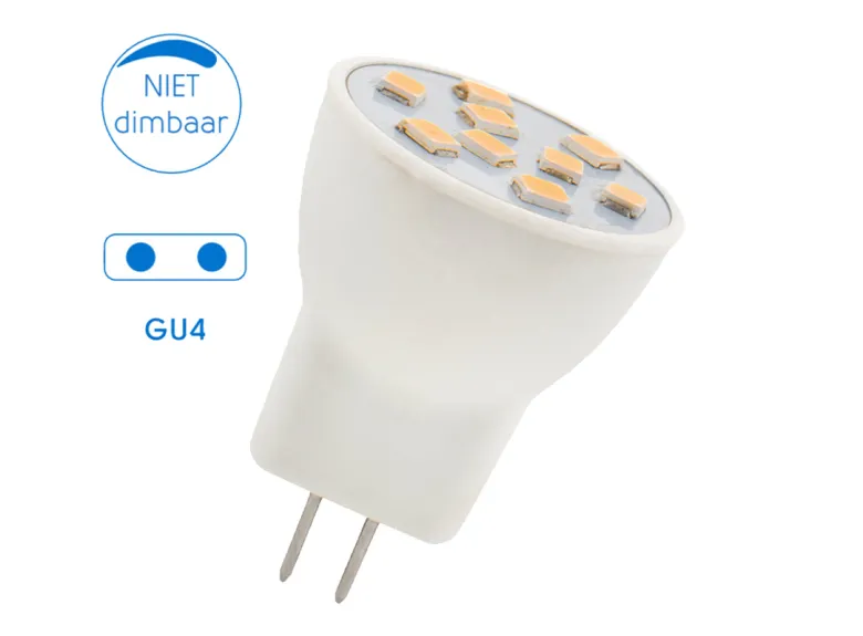 BBA GU4 12VDC 1,2W LED - 2 stuks