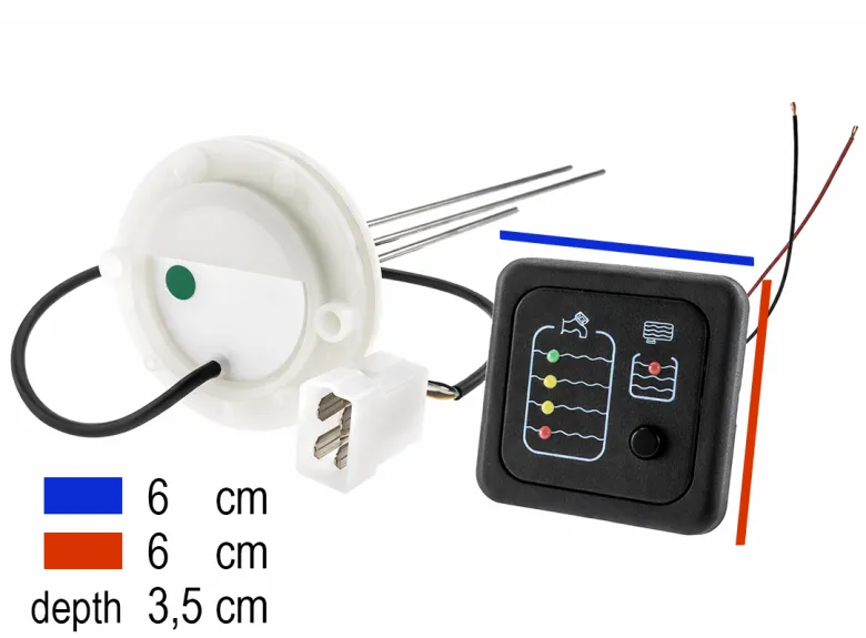 BBA LED schoon- en vuilwatertankmeter