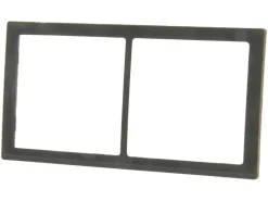BBA 2-vak afdekraam hoogglans - grey