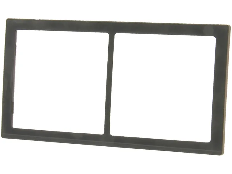 BBA 2-vak afdekraam hoogglans - grey