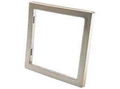 BBA 1-vaks stopcontact afdekraam - silver