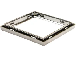 BBA 1-vaks stopcontact afdekraam - chrome