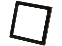 BBA 1-vaks stopcontact afdekraam - black