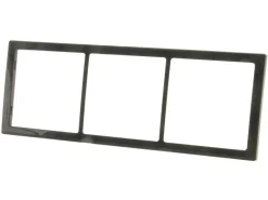 BBA 3-vak stopcontact afdekraam - grey