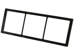 BBA 3-vak stopcontact afdekraam - black