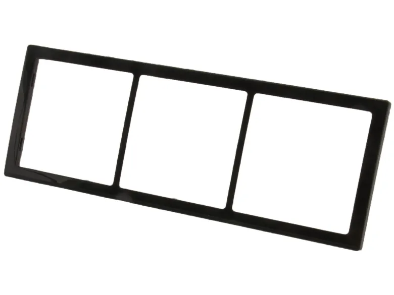 BBA 3-vak stopcontact afdekraam - black