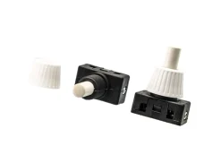 BBA 12V Drukschakelaar met wartel - black/white