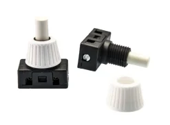 BBA 12V Drukschakelaar met wartel - black/white