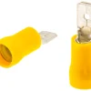 BBA vlakke stekkerhuls male 6,3 × 0,8 mm (5x stuks) - yellow