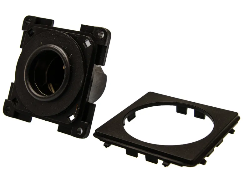 BBA 12 volt contactdoos - black