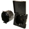 BBA 230 Volt schuko Contactdoos - black