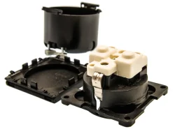 BBA 230 Volt schuko Contactdoos - black